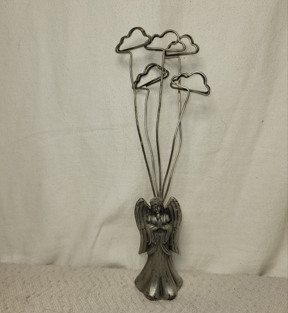 217. Pewter Angel Note & Photo Holder.